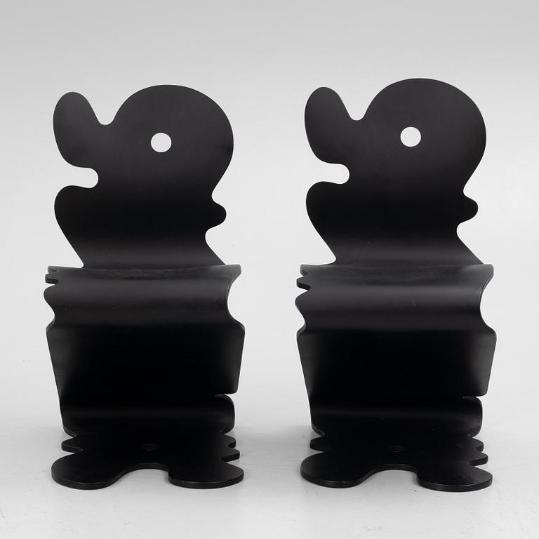 Verner Panton, chairs, a pair, "Pantonic 5000 chair", Studio Håg, Norway, 1990s.