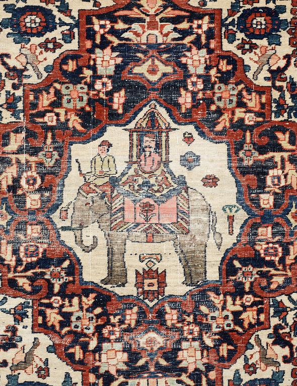 SEMI-ANTIQUE ESFAHAN. 198 x 139 cm.