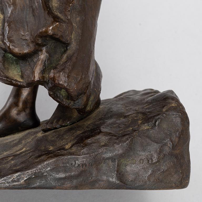 Lena Börjeson, sculpture. Signed. Bronze.