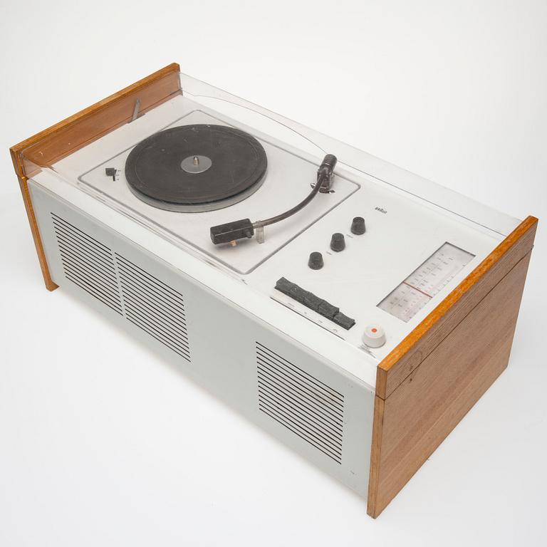 RADIOGRAMMOFON, "Phonosuper SK-4", Hans Gugelot & Dieter Rams, Braun AG, Tyskland, 1950-tal.