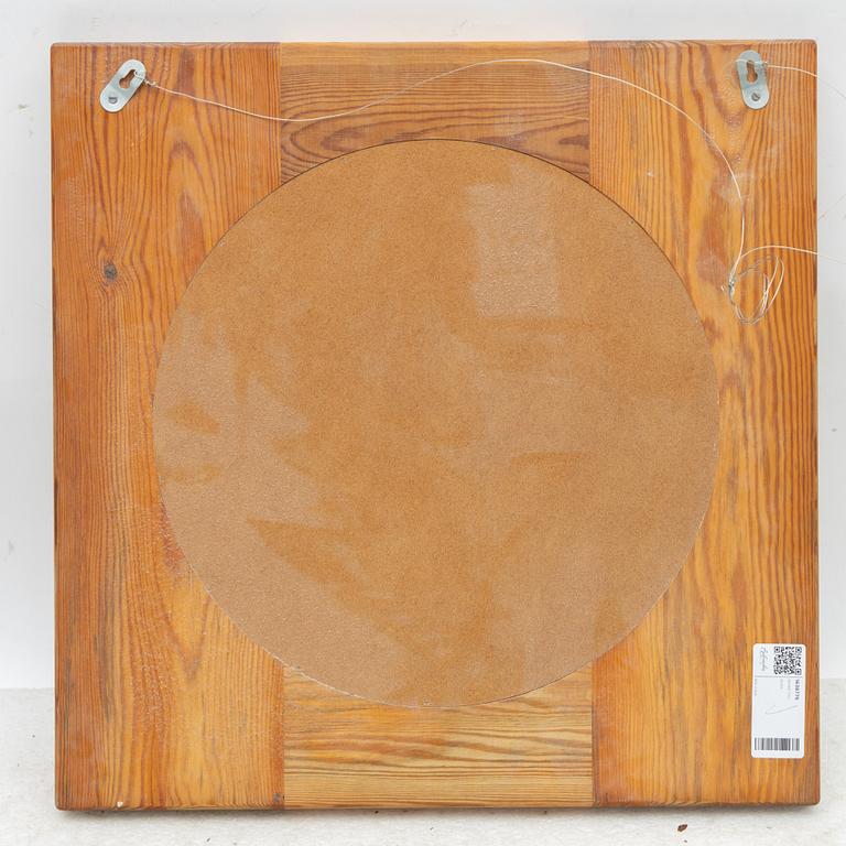 A solid pine mirror, Sweden, 1970's.