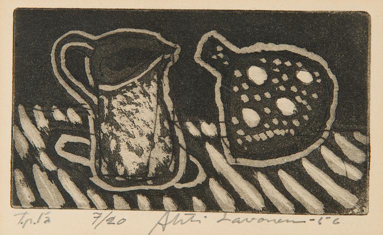 Ahti Lavonen, Asetelma.