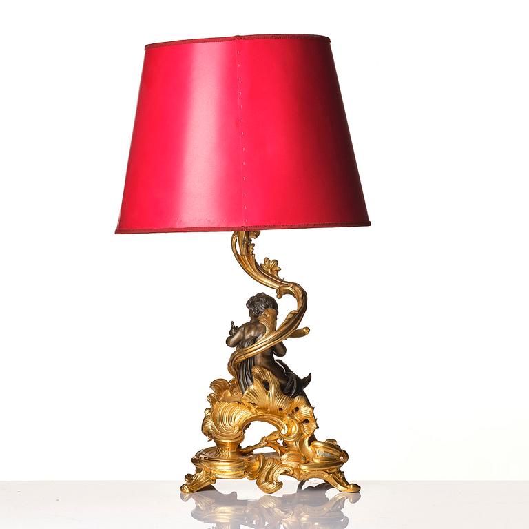 Bordslampa, Frankrike, 1800-talets slut, Louis XV-stil.