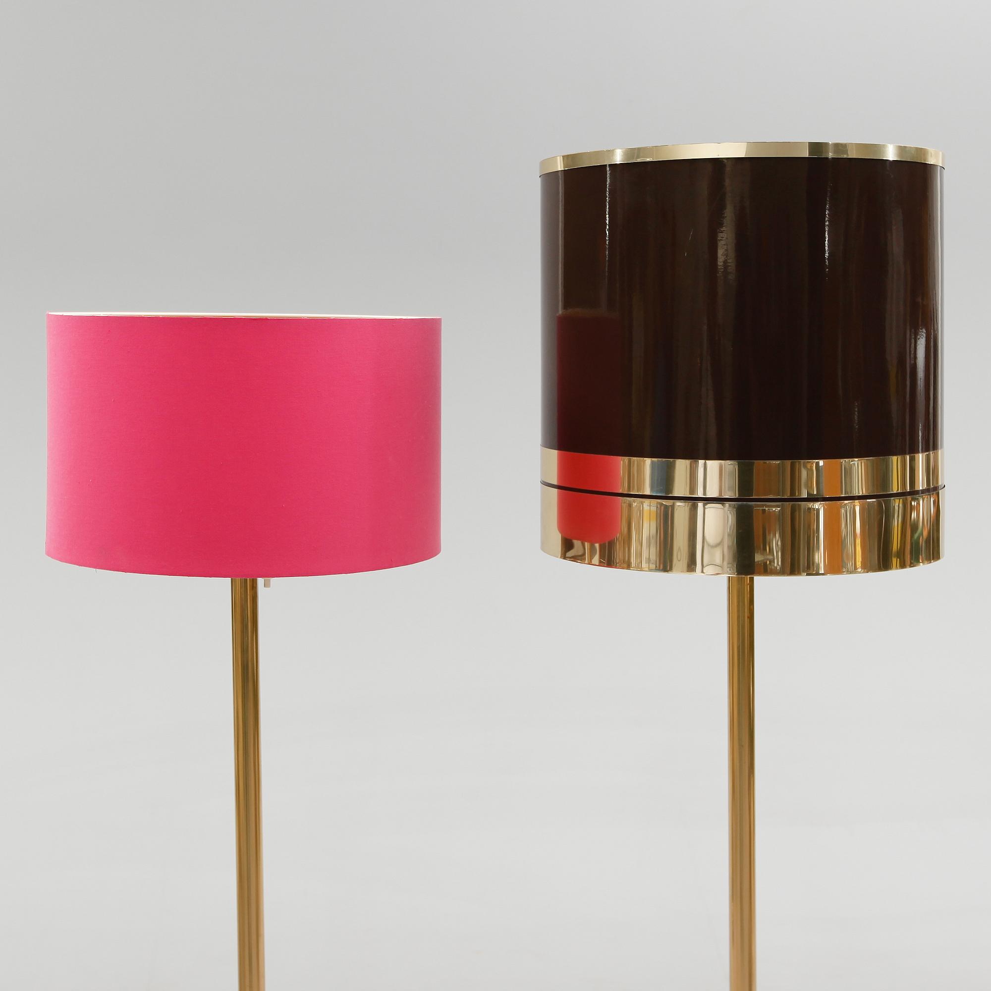 GOLVLAMPOR, 2 st, Fagerhult, 1900-talets andra hälft.