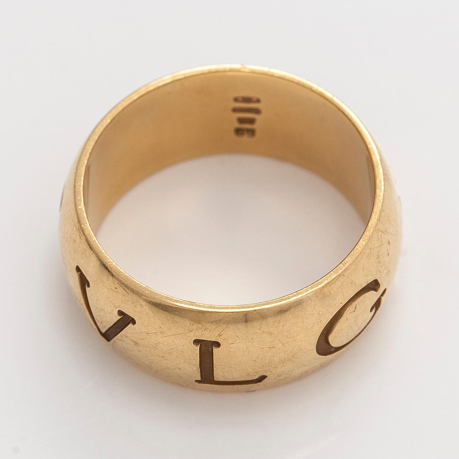 Bulgari, sormus, ”Monologo”, 18K kultaa.