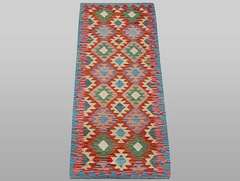 A runner carpet, Kilim, ca 269 x 77 cm.
