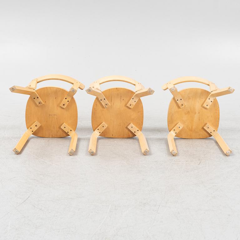 Alvar Aalto, three model 69 chairs, Artek, Finland.