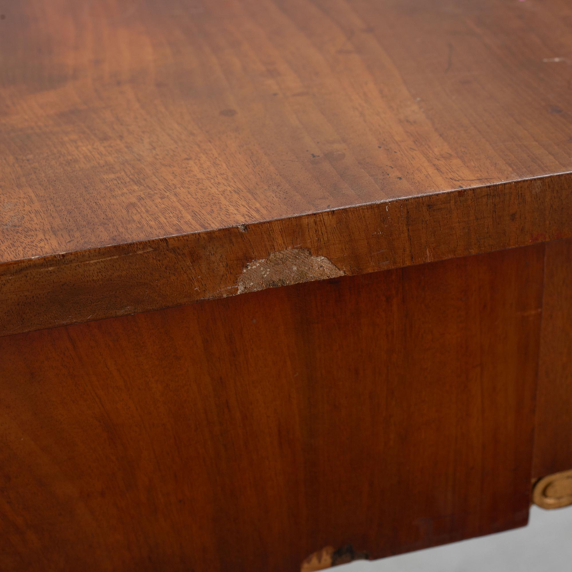 A Swedish Mahogany Table, Karl-Johan, early 19th century.