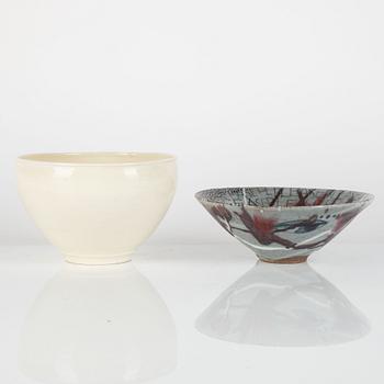 Eva Bengtsson and Eva Sjögren, two bowls.