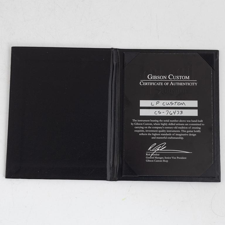 Gibson, "Les Paul Custom", elgitarr, USA, 2007.