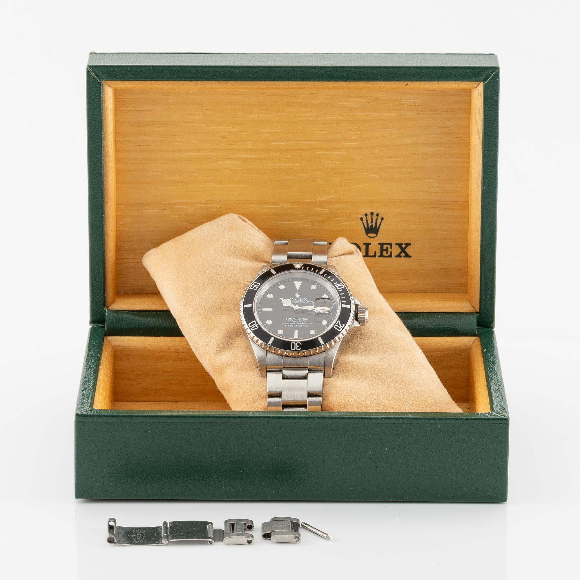 Rolex, Oyster Perpetual Date, Submariner, wristwatch, 40 mm.