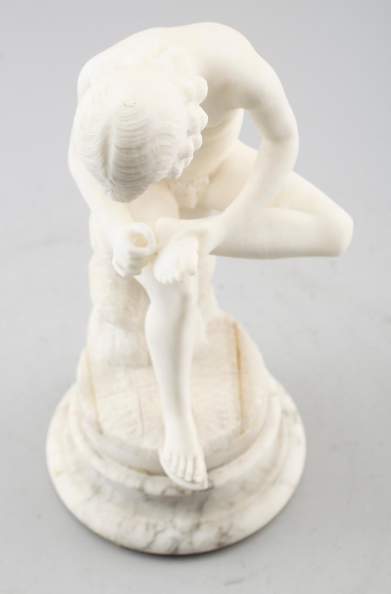 SKULPTUR, alabaster, 1900-talets första hälft.