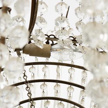 An Empire-style chandelier, circa 1900.
