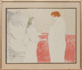 HENRI DE TOULOUSE-LAUTREC, efter, litografiskt tryck, signerad i tycket, numrerad 276/1250.