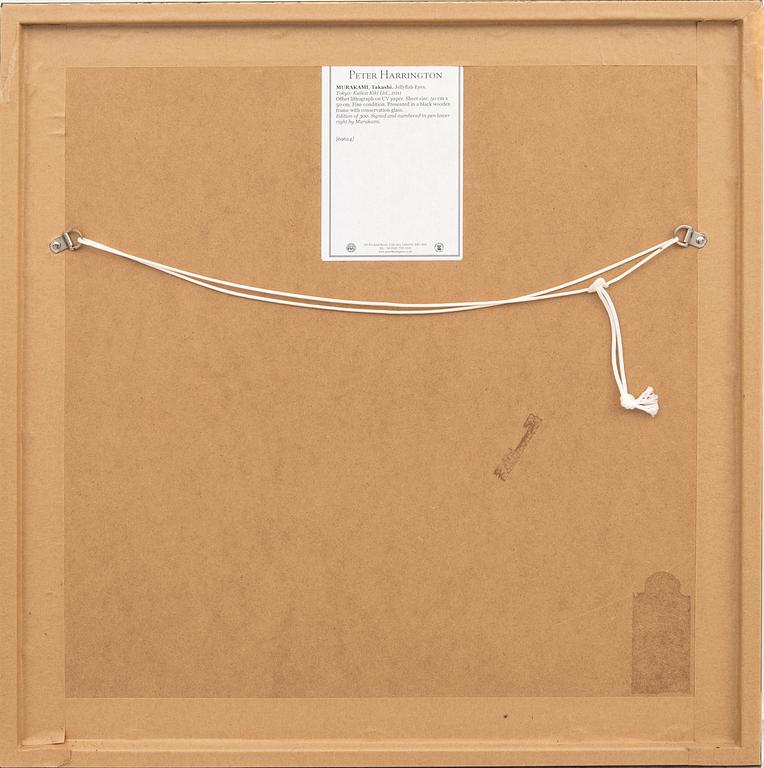 Takashi Murakami, offset signerad och numrerad 201/300 (under ram delvis).