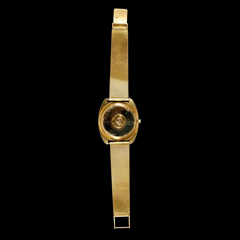 ARMBANDSUR, Omega, 18k guld. Tot ca 107 gr.