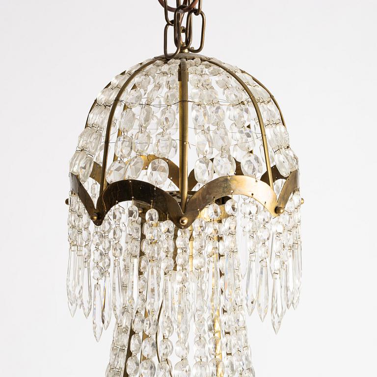 Chandelier, Gustavian style, first half of the 20th century.