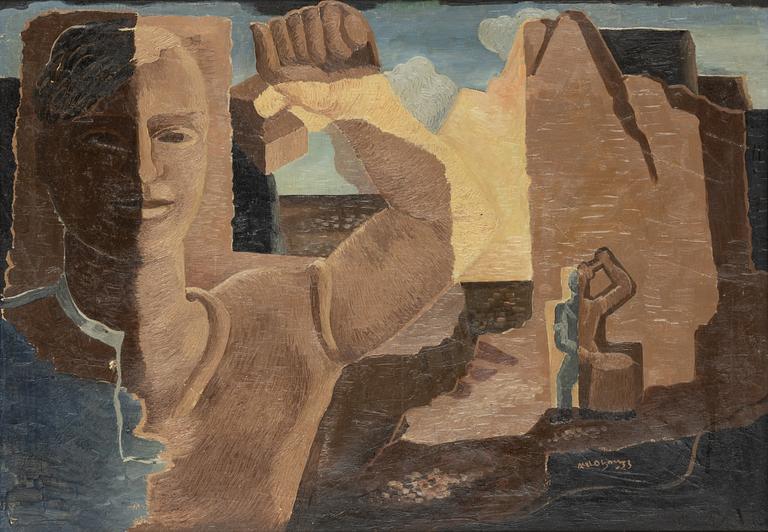 Axel Olson, Stenbrottet.