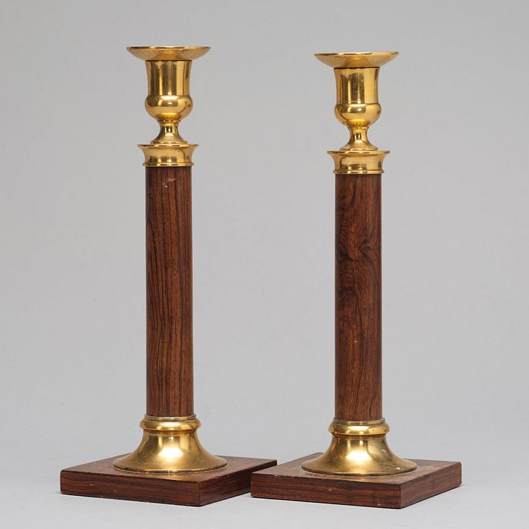 A pair of candlesticks, circa 1900.