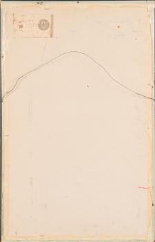 Simo Ruokokoski, blandteknik på kartongskiva, signerad och daterad -68.