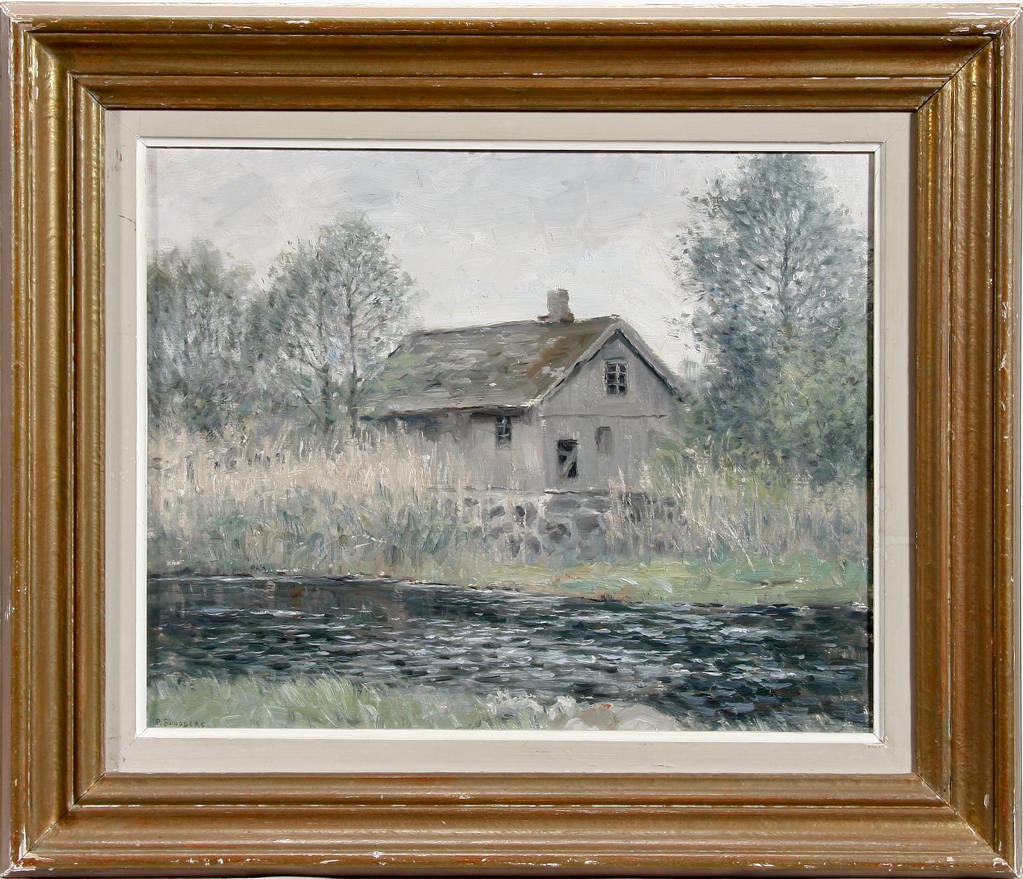 PER SUNDBERG, olja på pannå, sign.