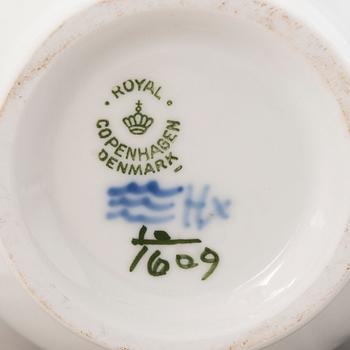 ROYAL COPENHAGEN, A 40-piece set of 'Blå Blomst" tablewear, second half of the 20th century.
