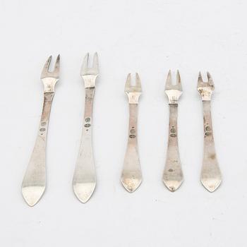 Georg Jensen, bestick 5 st  "Antik/Continental", silver.