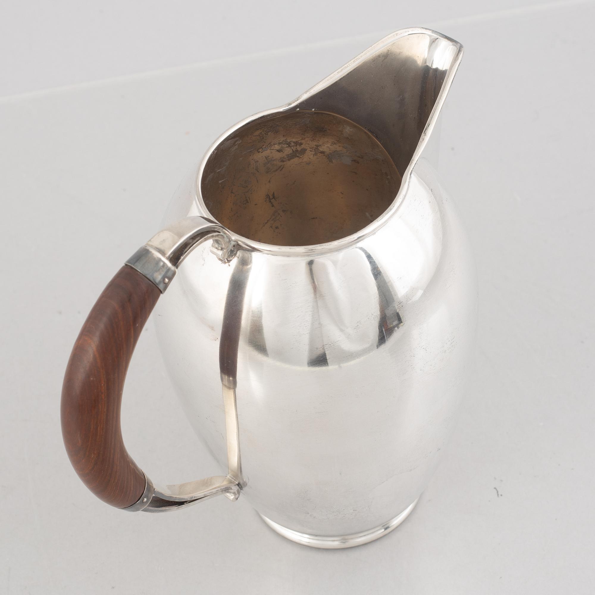 Nordisk Silverkonst, kanna, silver, Helsingborg 1948.