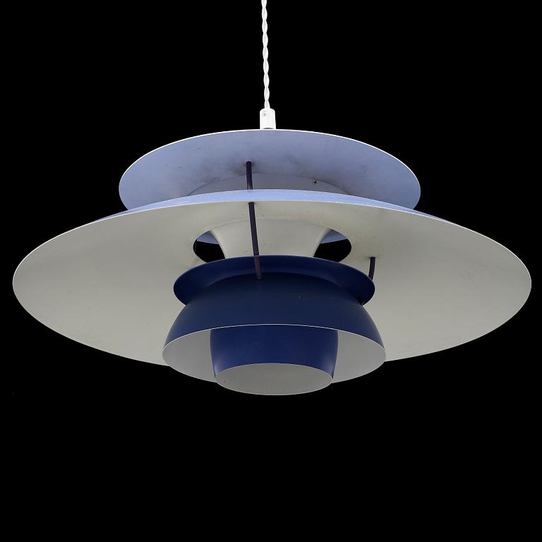 A 'PH-5' ceiling pendant light by Poul Henningsen for Louis Poulsen.