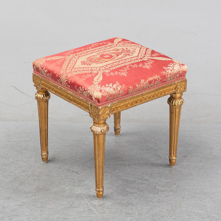 A Gustavian tabouret, decond half of the 18th Century.