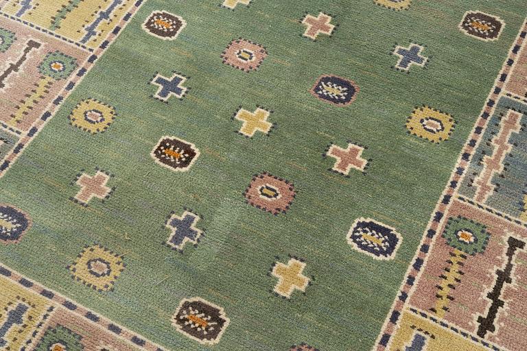 Märta Måås-Fjetterström, a carpet, 'Älgö', knotted pile, c. 248 x 178 cm, signed AB MMF.