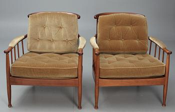 KARMSTOLAR, ett par, "Skrindan", Kerstin Hörlin Holmqvist, OPE-möbler.