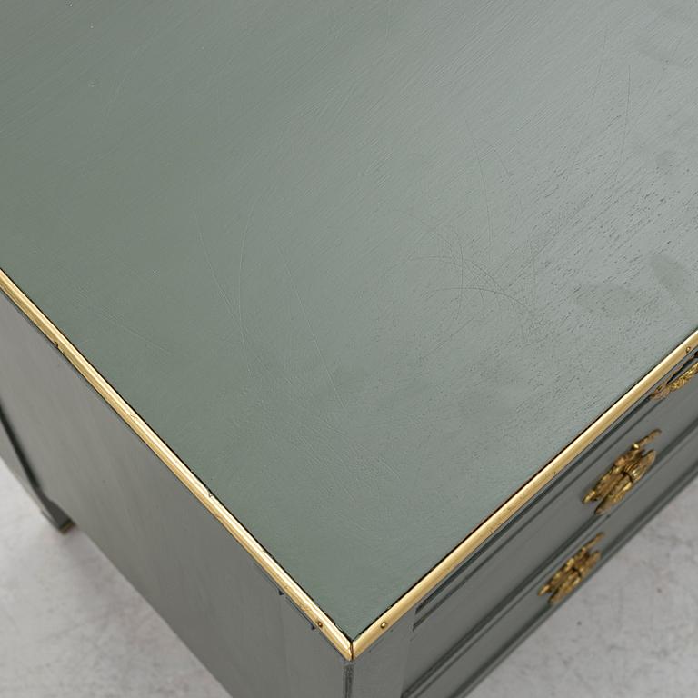 A Gustavian style chest of drawers, circa 1900.