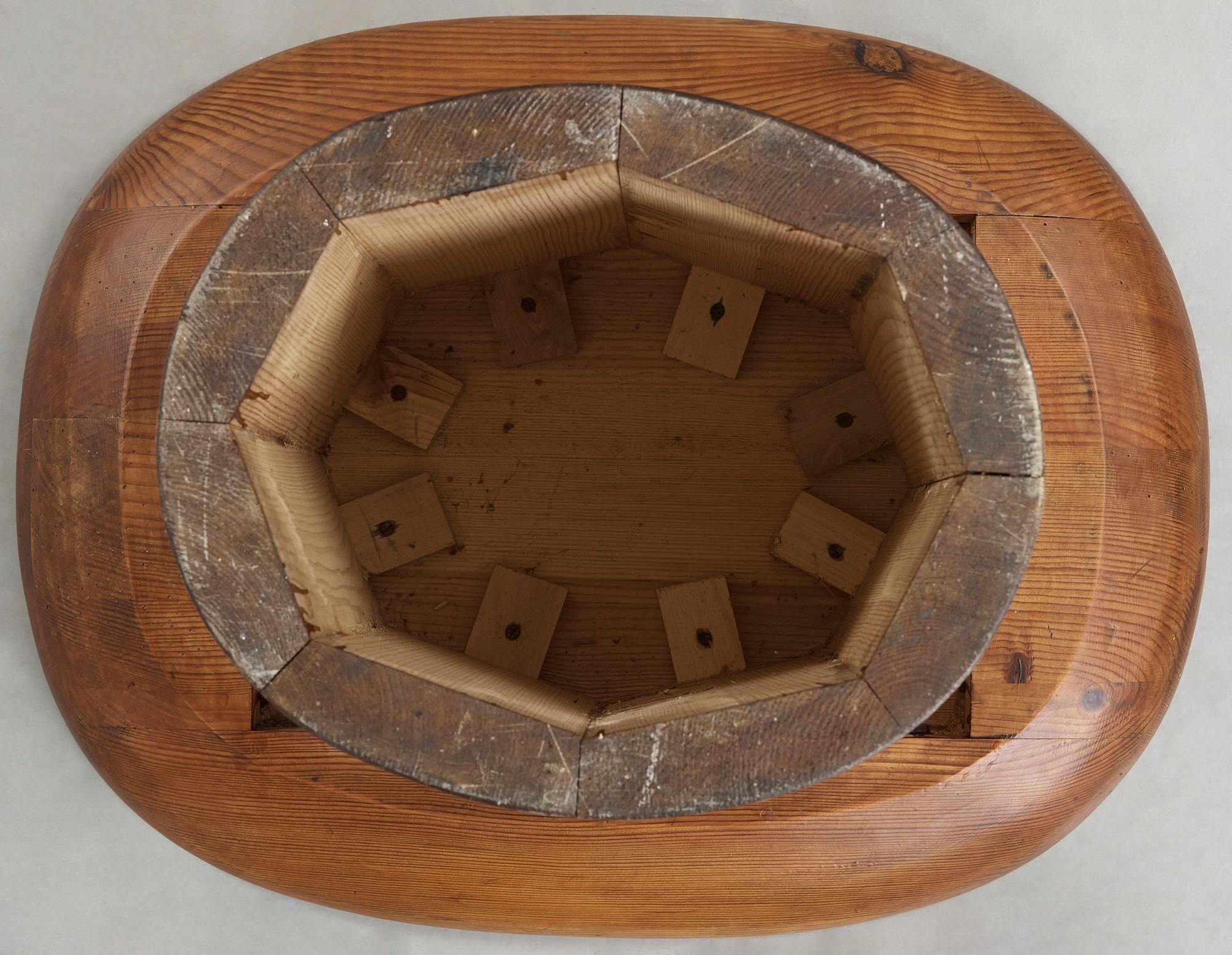 An Axel Einar Hjorth stained pine 'Utö' table, Nordiska Kompaniet 1930's.