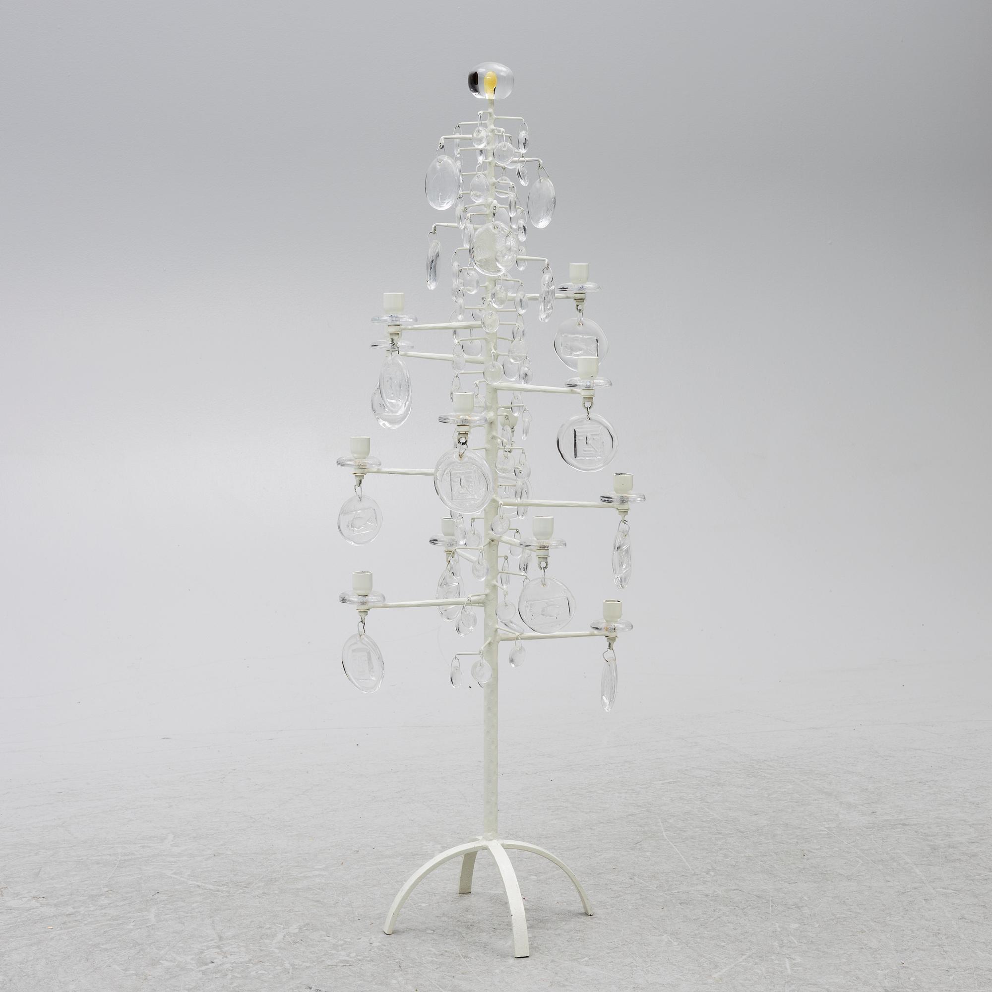 Erik Höglund, golvkandelaber, Boda Smide, 1960-70-tal.