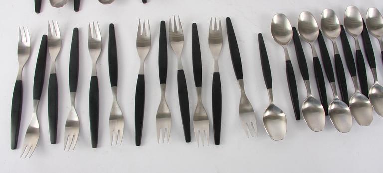 BESTICKSUPPSÄTTNING, 70 delar, "Focus de luxe", Folke Arström, Gense, rostfritt stål.