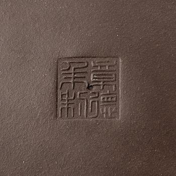 Tekannor, fyra stycken, yixing, Kina, 1980-/90-tal.