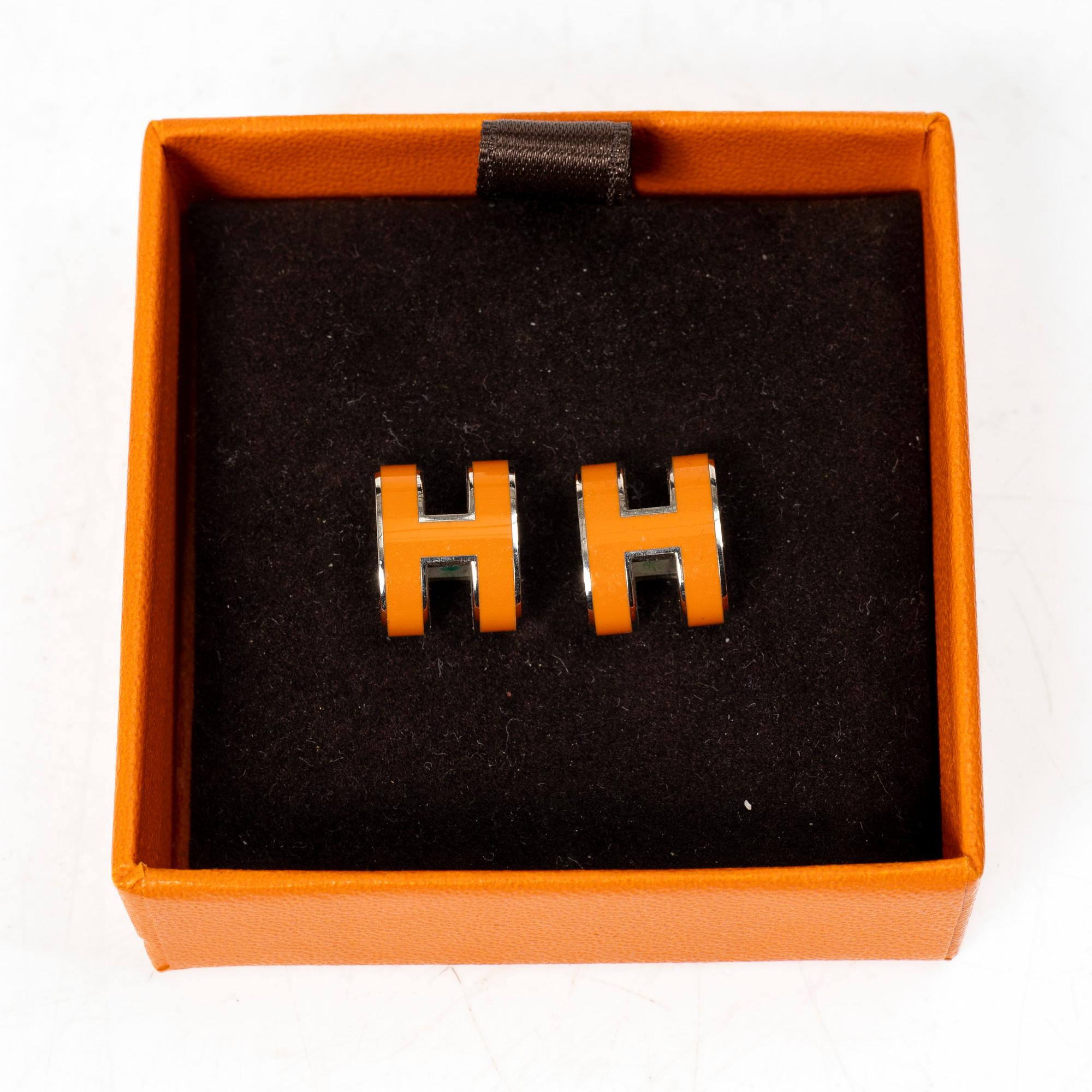 Hermès, örhängen, ett par, "Pop H".