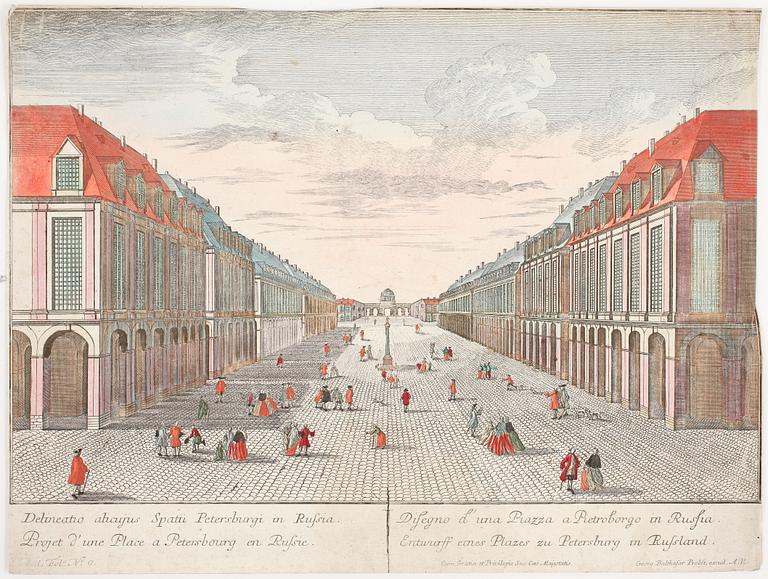 PARTI GRAVYRER, 6st, 1700-tal.
