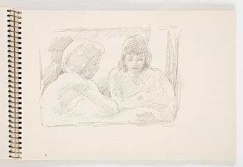 Lotte Laserstein, 3 skissböcker med blyertsteckningar.