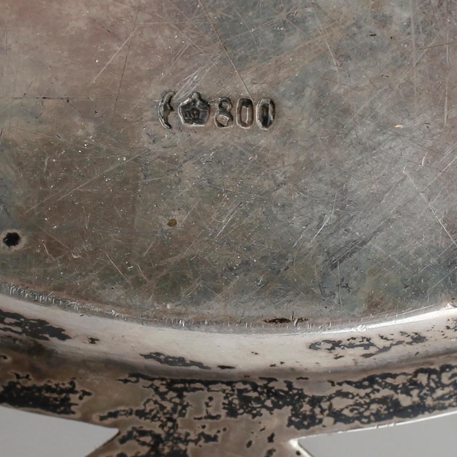 SKÅL, silver 800, Tyskland, 1900-talets första hälft. Vikt ca 406 gram.