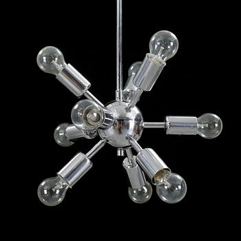 TAKLAMPA, 1960-tal. Höjd ca 73 cm.