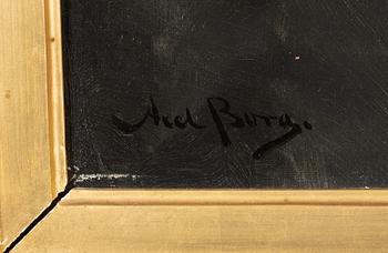 Axel Borg, olja på duk, signerad.