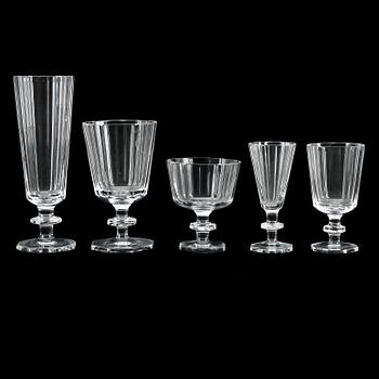 Elis Bergh · GLASSERVIS, 65 delar, "Karlberg", Elis Bergh, Kosta Boda, 1900-tal.