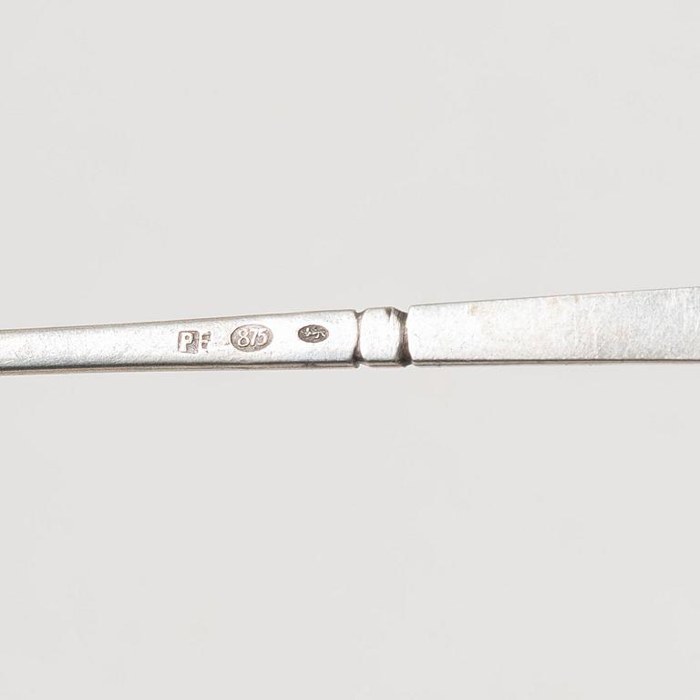 A set of silver cutlery, mostly Estonian (34 pcs).