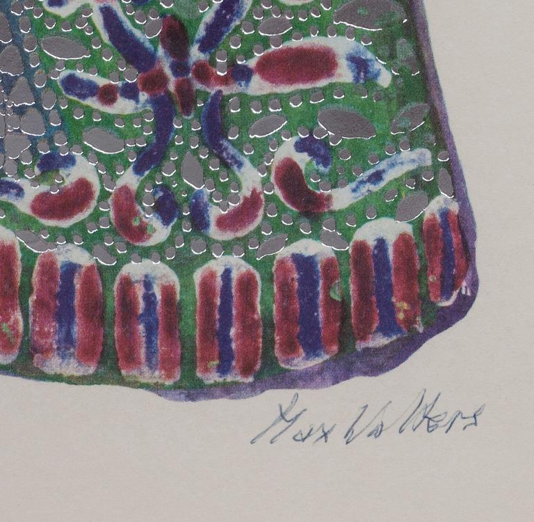 MAX WALTER SVANBERG, offsettryck med metallprägling, signerat och numrerat 254/200 (!).