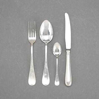 BESTICKSERVIS, 32 delar silver, GAB, Eskilstuna, 1983. Tot vikt 1116 gram.