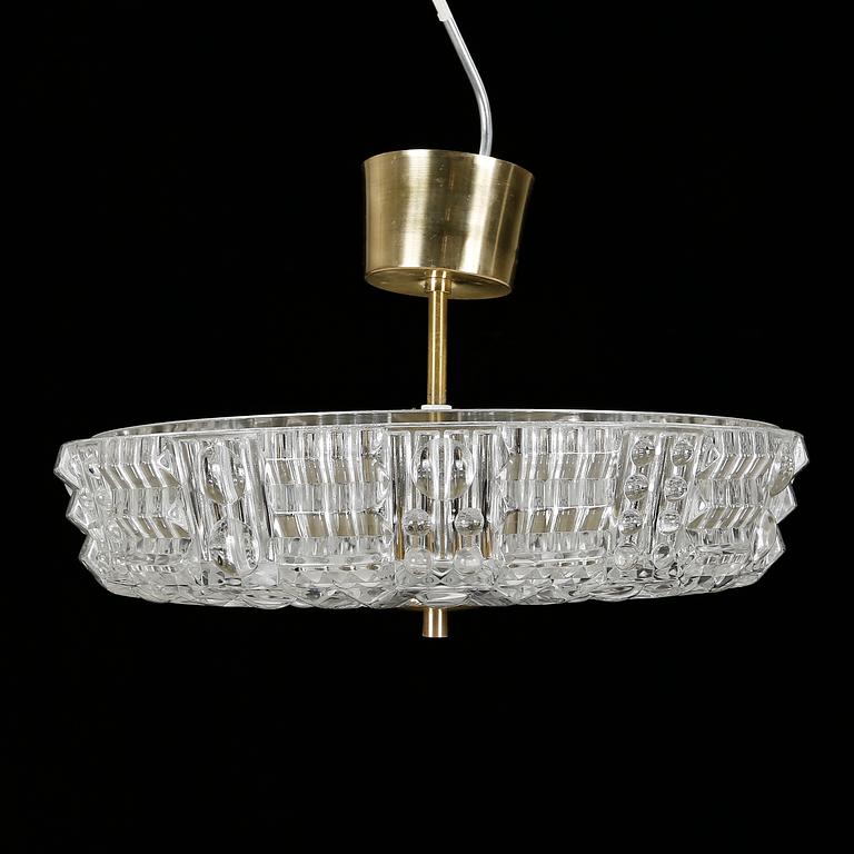 TAKLAMPA / TAKPLAFOND, Carl Fagerlund, Orrefors, omkr 1900-talets mitt.