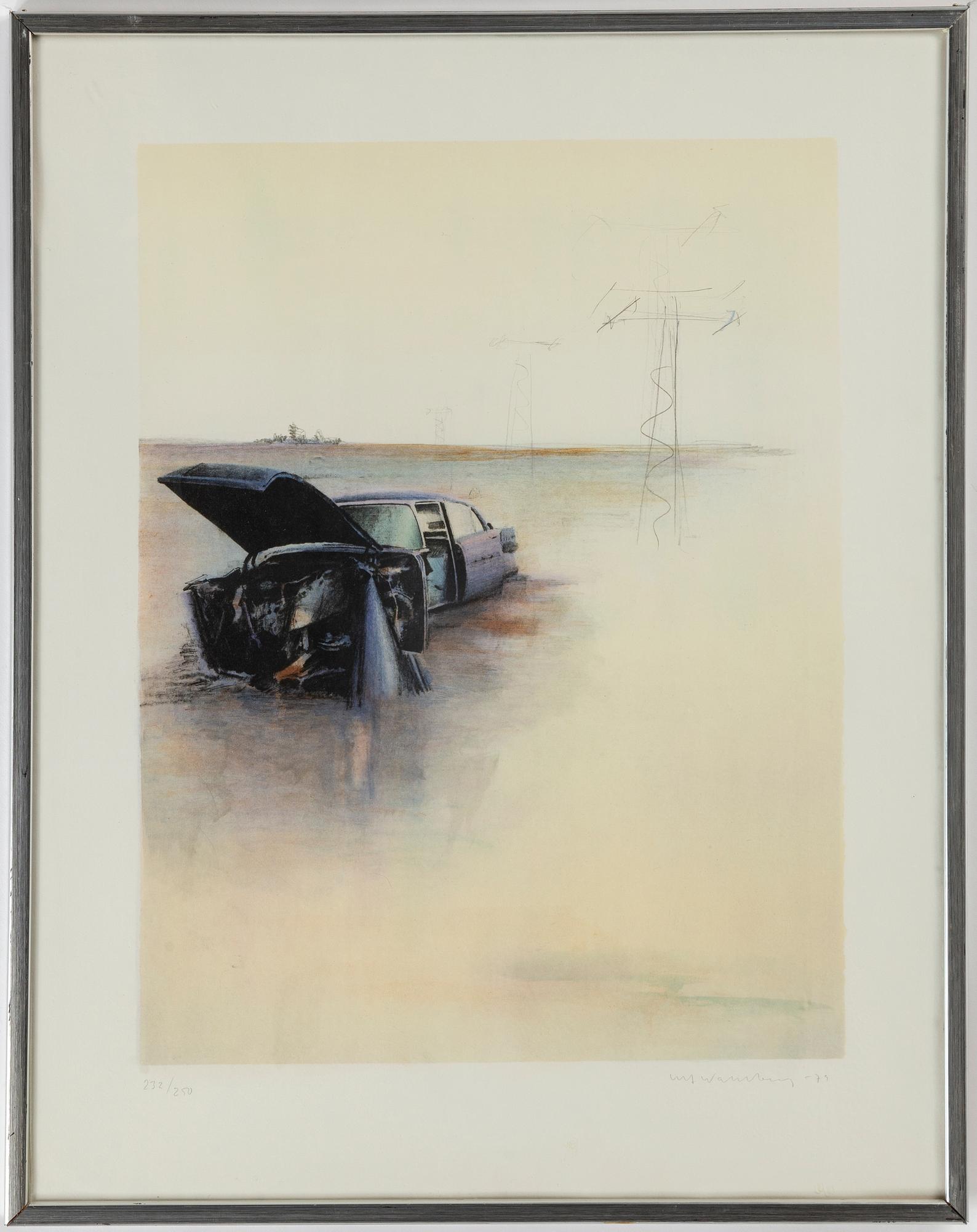 ULF WAHLBERG, lithograph in colours, 1979, signed 232/250.