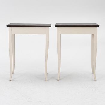 A pair of side tables, early 20th Century.